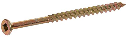 Hillman Wood Screws, #8 x 3in, 250 Pack, Yellow Zinc 3 inches