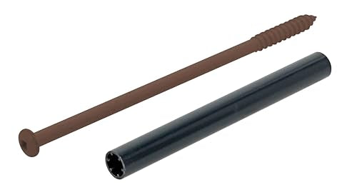 Project Center Brown Gutter-Tite Fascia Screws for Wood 5/16" x 7", 25 Pack