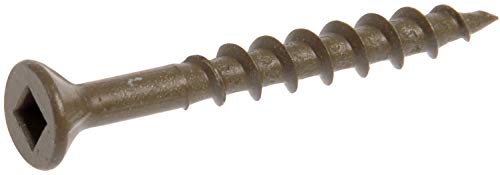 Hillman 48275 Brown Square Drive Deck Screws (#9 x 3") - 250 Pieces 3 inches