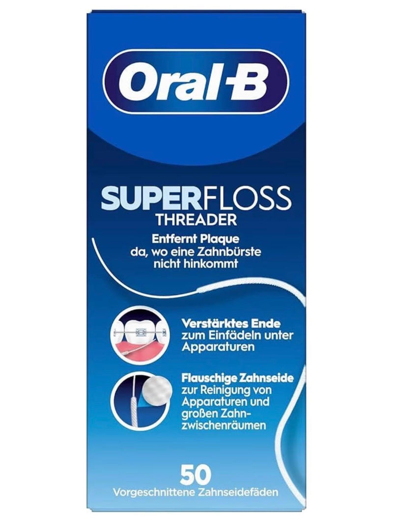Oral-B Super Floss Dental Floss Pre-Cut Strands 50 ea (Pack of 18)