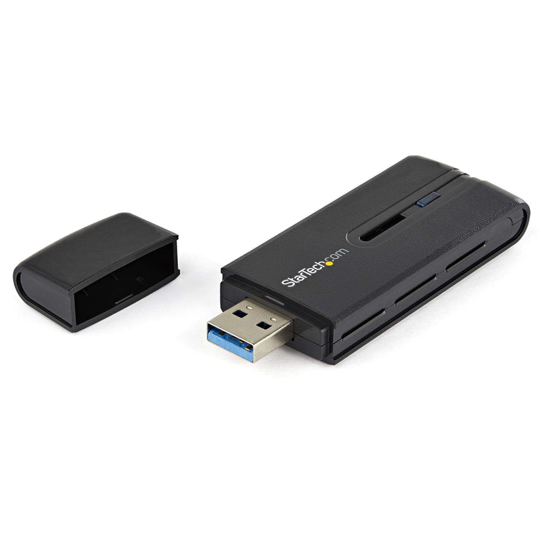 StarTech.com USB 3.0 AC1200 Dual Band Wireless-AC Network Adapter - 802.11ac WiFi Adapter - 2.4GHz / 5GHz USB Wireless - AC Network Card (USB867WAC22), Black 867 Mbps AC