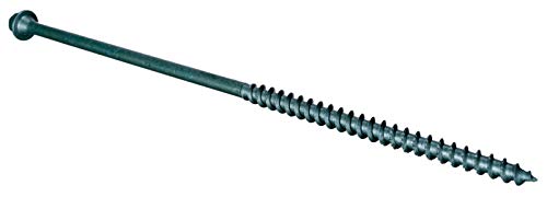 Hard-to-Find Fastener 014973266585 Hex Head Timber Screws, 1/4 x 8, Piece-50