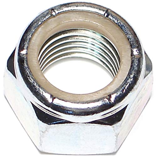Hard-to-Find Fastener Coarse Threaded Nylon Insert Lock Nuts, Secure & Durable Lock Nuts for Construction, Home Improvement, DIY, 1-8, Pack of 10