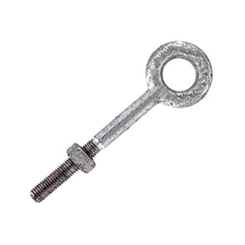 US Cargo Control 3/4 Inch x 12 Inch Galvanized Eye Bolt, 7,200 LBS Working Load Limit, Heavy Duty Eye Bolts to Use for Lifting, Rigging, and Anchoring, Intended for Straight Line Pulls 1 bolt