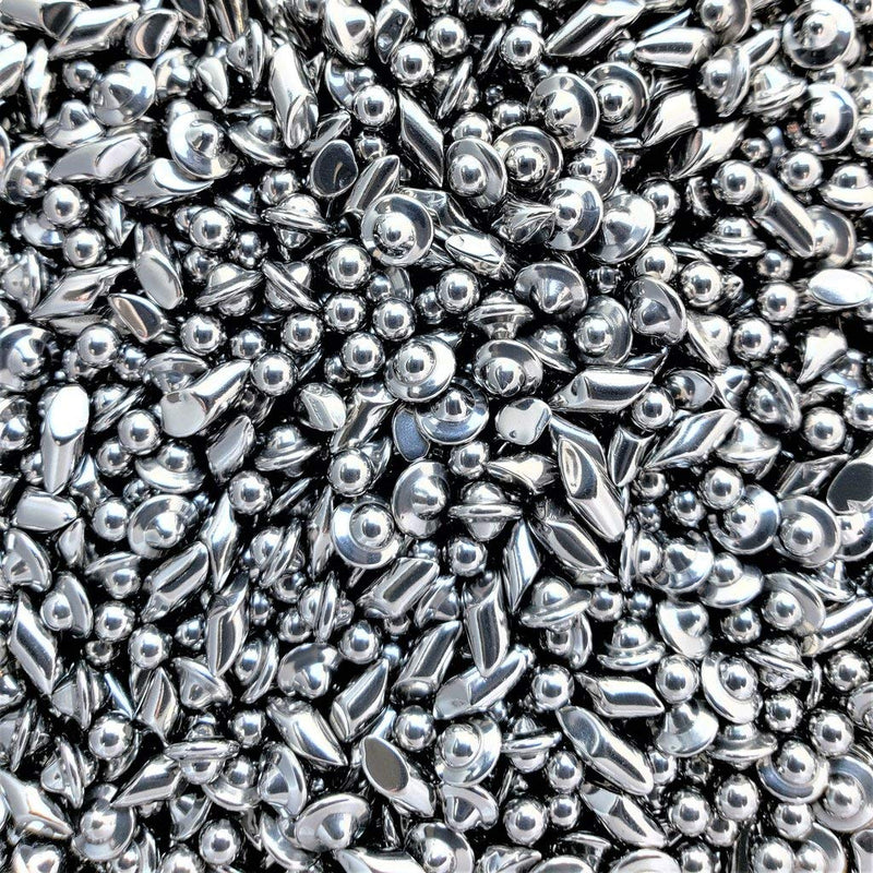 BC Precision 2 LB 1/8" Stainless Steel Tumbling Media Shot Jewelers Mix 3 Shapes Tumbler Finishing