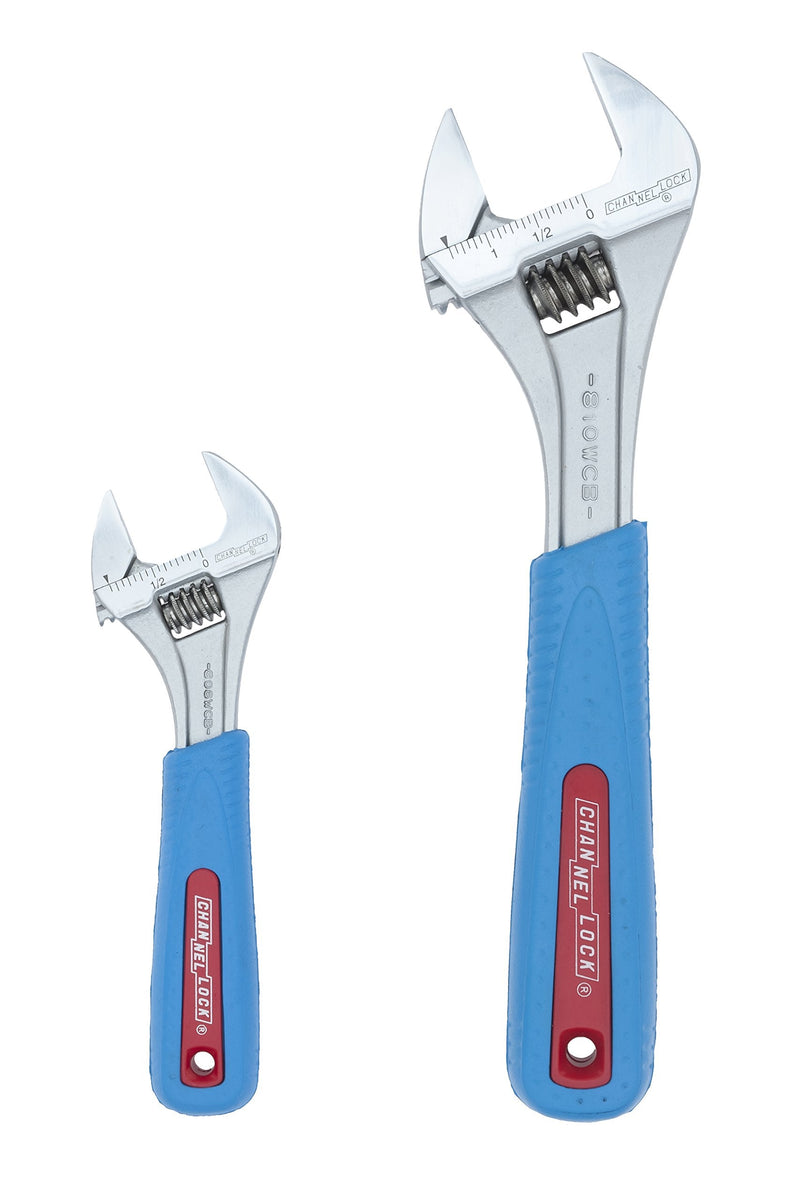 Adj. Wrench Set, Jaw Cap. 15/16, 1-3/8 In Code Blue