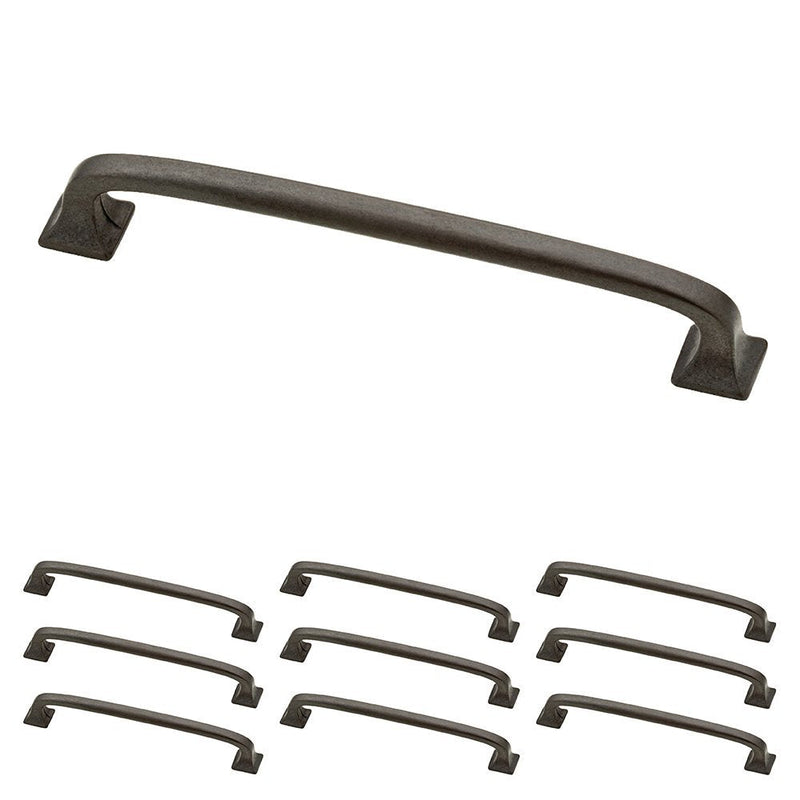 Franklin Brass (10-Pack) – Soft Iron Cabinet Handles, 5-1/16 Inch Hole Center, Pulls for Drawers, Kitchen Cabinet Door, Dressers | Lombard 5-1/16" (128mm) 10