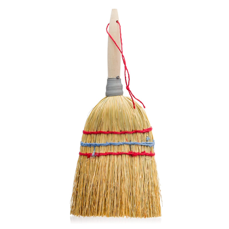 Redecker Hand Brush with Wooden Handle, Rice Straw, Untreated Beechwood, 10-Inches