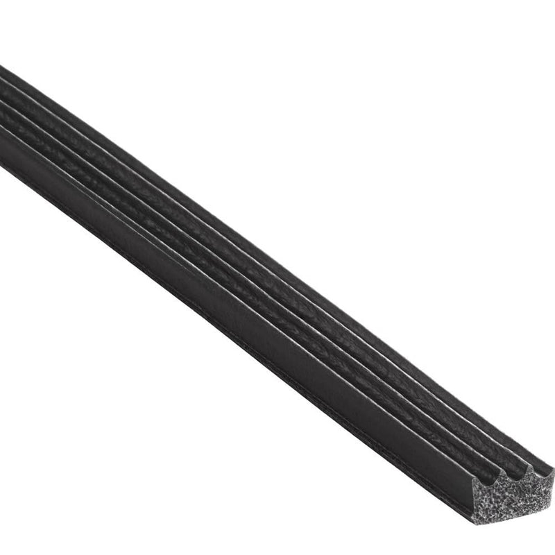 Trim-Lok X103HT-25 EPDM Closed Cell Sponge HT (General Acrylic) PSA Rubber Seal, Ribbed, 0.375" Height, 0.625" Width, Rectangle AX103HT-25
