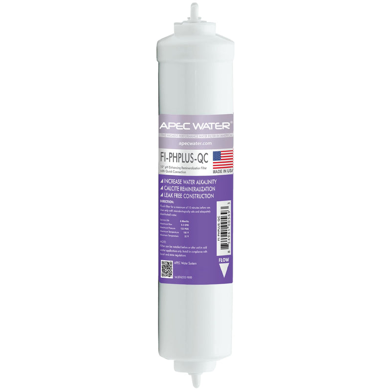 APEC Water Systems 10" High Purity PH+ Calcium Carbonate Alkaline Filters (1/4 Inch) 10 Inch