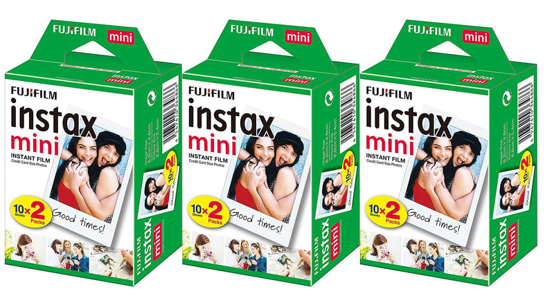 Fujifilm Instax Mini Instant Film (3 Twin Packs, 60 Total Pictures) - International Version