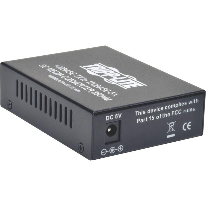 Tripp Lite Network Copper RJ45 Ethernet to Fiber SC Duplex Multimode Extender Media Converter, 850nm Wavelength, 10/100 FX/TX, Extend up to 1.2 Miles / 2 Kilometers, 2-Year Warranty (N784-001-SC-MM) Basic SC / Multimode