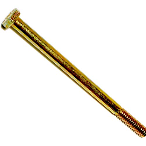 Hard-To-Find Fastener Grade 8 Hex Cap Coarse Large Bolts, Bulk Pack, Steel Hex Bolts for Construction, Home Improvement, 1/4-20 x 4, Pack of 50
