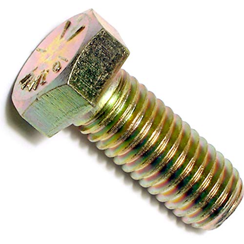 Hard-to-Find Fastener Grade 8 Hex Cap Coarse Large Bolts, Bulk Pack, Steel Hex Bolts for Construction, Home Improvement, 1/2-13 x 1-1/4, Pack of 25