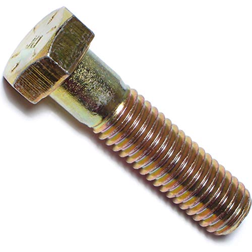 Hard-To-Find Fastener Grade 8 Hex Cap Coarse Large Bolts, Bulk Pack, Steel Hex Bolts for Construction, Home Improvement, 1/2-13 x 2, Pack of 25