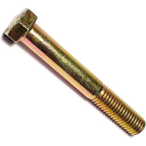 Hard-To-Find Fastener Grade 8 Hex Cap Coarse Large Bolts, Bulk Pack, Steel Hex Bolts for Construction, Home Improvement, 9/16-12 x 4, Pack of 10