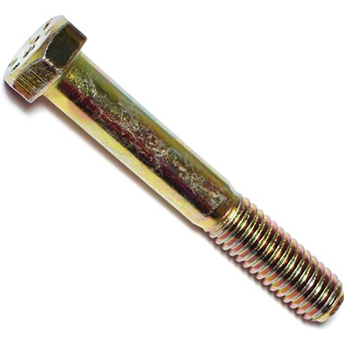 Hard-To-Find Fastener Grade 8 Hex Cap Coarse Large Bolts, Bulk Pack, Steel Hex Bolts for Construction, Home Improvement, 3/8-16 x 2-1/2, Pack of 25
