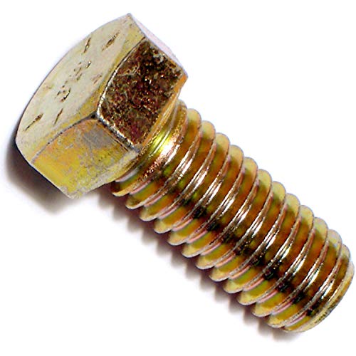 Hard-To-Find Fastener Grade 8 Hex Cap Coarse Large Bolts, Bulk Pack, Steel Hex Bolts for Construction, Home Improvement, 7/16-14 x 1, Pack of 50