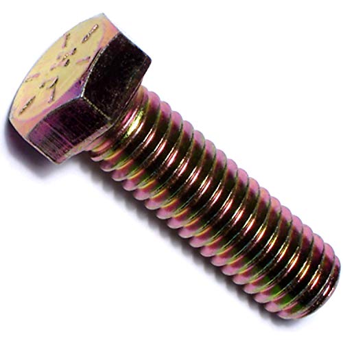 Hard-to-Find Fastener Grade 8 Hex Cap Coarse Large Bolts, Bulk Pack, Steel Hex Bolts for Construction, Home Improvement, 3/8-16 x 1-1/4, Pack of 50