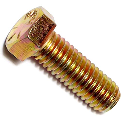 Hard-to-Find Fastener Grade 8 Hex Cap Coarse Large Bolts, Bulk Pack, Steel Hex Bolts for Construction, Home Improvement, 7/16-14 x 1-1/4, Pack of 25