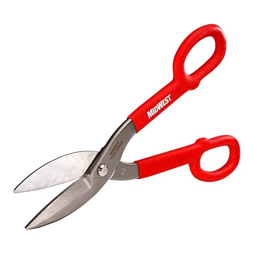 MIDWEST Vinyl Siding Snip, 12" Straight/Wide Soft Material Cutter 12-Inch