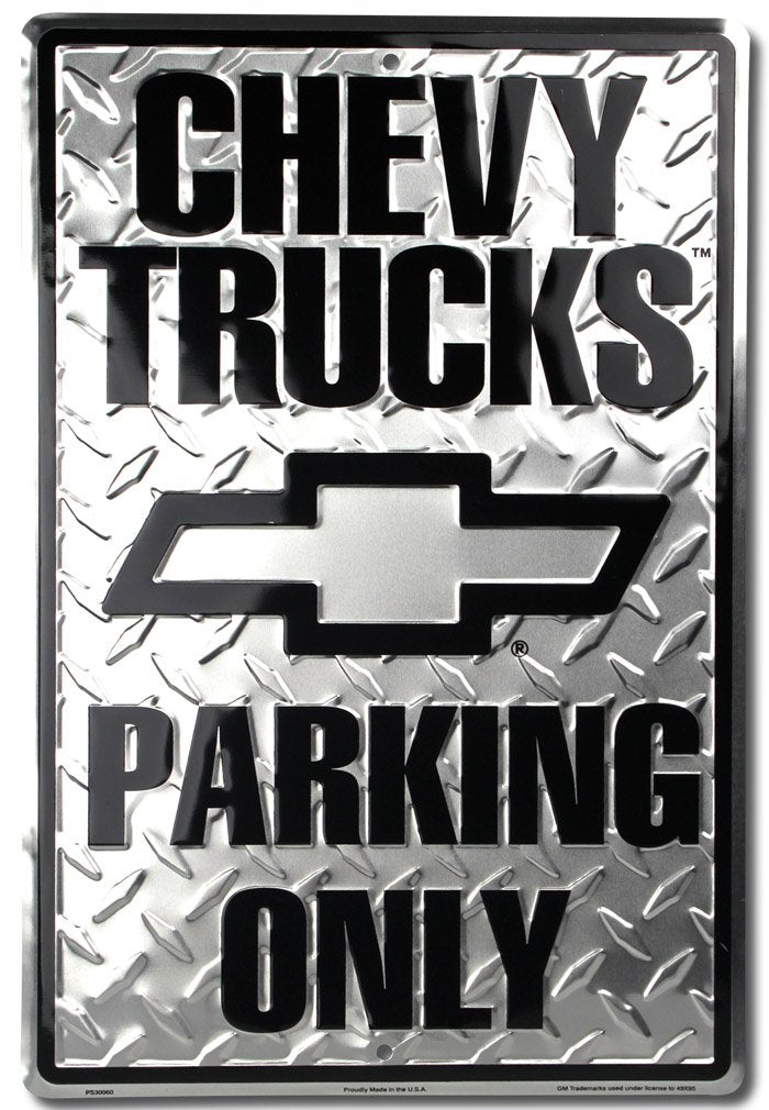 Chevy Truck Parking Sign