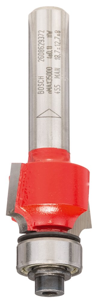 Bosch 2608629372"Expert Rounding Router Bit, Silver, 8 x 18.7 x 55 mm Ø 18,7mm