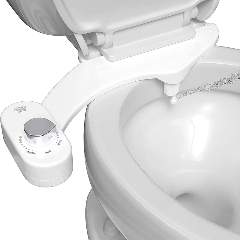 Squatty Potty Refresh-it Dual Stream Fresh Water Bidet Toilet Seat Attachment Non Electric 17 x 4.5 x 9.8 inches