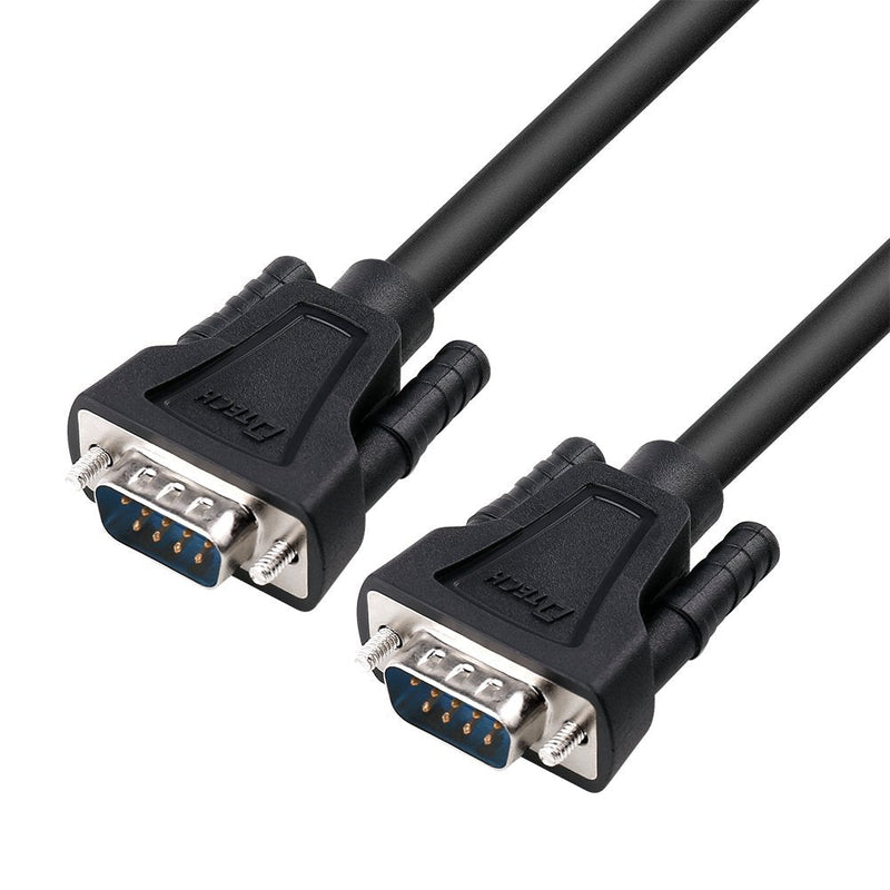 DTech 5 Feet DB9 9 Pin Serial Cable Male to Male RS232 Straight Through Cord 5ft