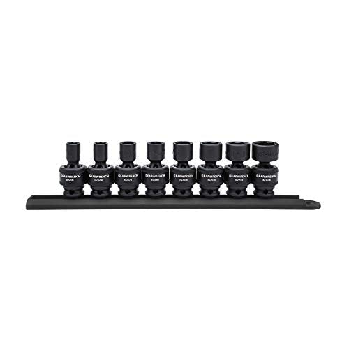 GEARWRENCH 8 Piece 3/8" Drive 6 Pt Universal Impact SAE Socket Set | 84917N 3/8" 8-piece kit