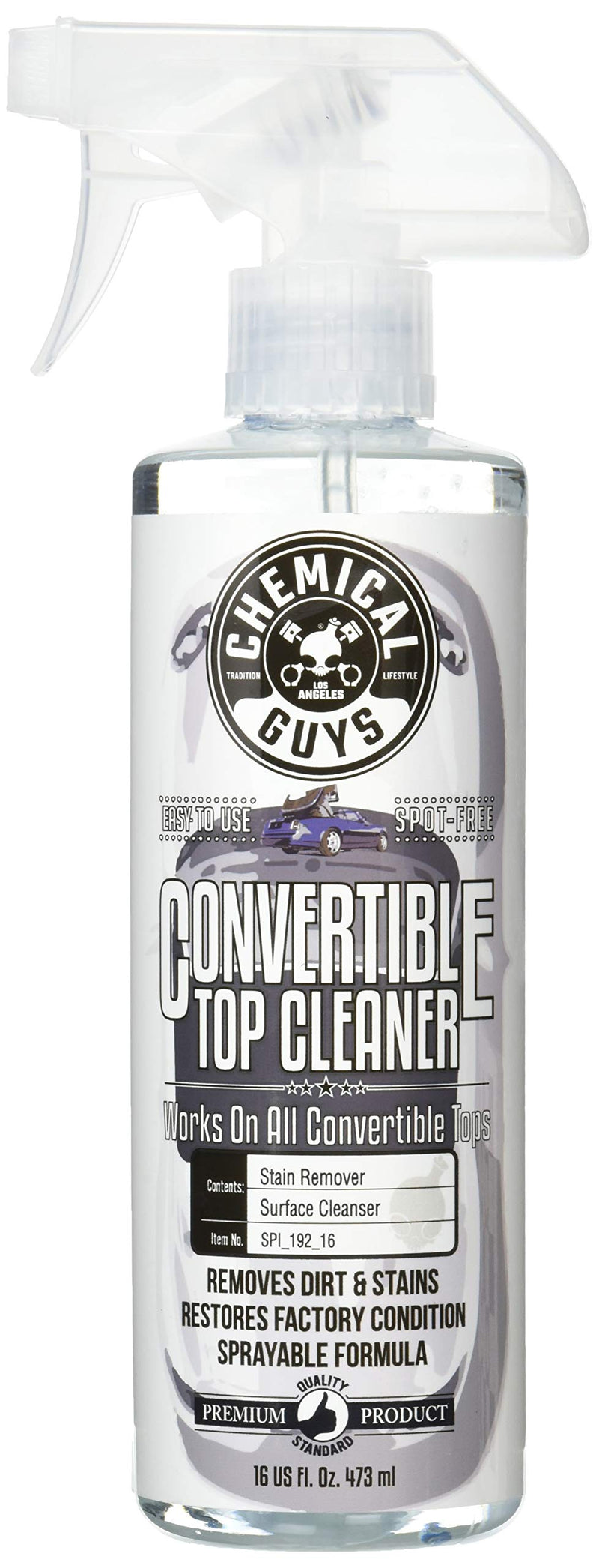 Chemical Guys SPI_192_16 Convertible Top Cleaner (16 oz) 16 Fl Oz (Pack of 1)