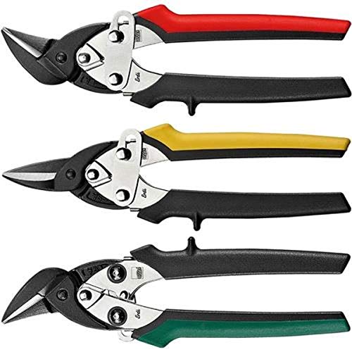 BESSEY D15, SET Compact Aviation Snip (3 Piece), High-Grade Steel Cutting Precision Versatile Metal Cutting Set D15-SET