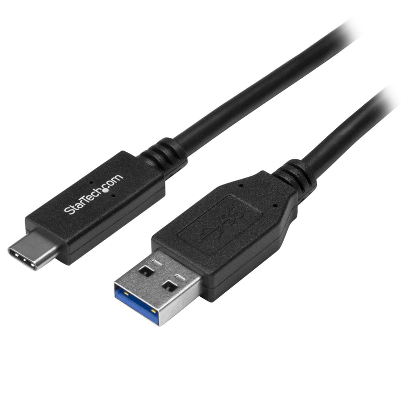 StarTech.com USB to USB C Cable - 3 ft / 1m - 10 Gbps - USB-C to USB-A - USB 2.0 Cable - USB Type C (USB31AC1M),Black USB 3.1 - C to A