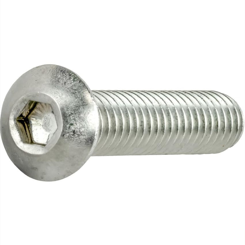 Fastenere Button Head Socket Cap Screws - 8-32 x 7/16" (50 Pack) Stainless Steel 18-8, Full Thread, Bright Plain Finish, Corrosion-Resistant, Machine Thread, Easy to Install w/Allen Socket Drive 8-32 x 7/16" (50 Pack)