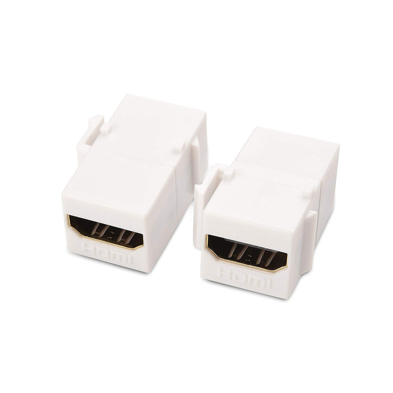 Cable Matters 2-Pack 4K HDMI Keystone Jack Insert with 4K 60Hz (Keystone HDMI, HDMI Jack, HDMI Coupler Keystone)