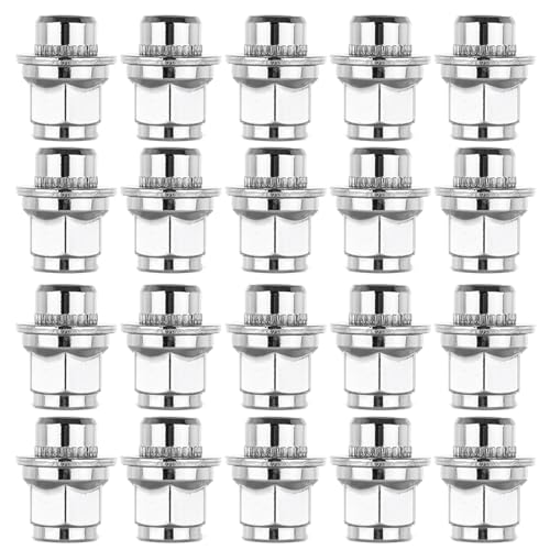 ECCPP Chrome Wheel Lug Nuts 20 Pieces 12x1.5 Mag Style Lugs 13/16" Head 0.72" Shank Width for 1995-2014 for Toyota for Avalon 1983-2014 for Toyota for Camry 1996-2010 for Toyota for rav4