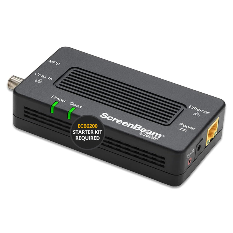 ScreenBeam Bonded MoCA 2.0 Network Adapter for High Speed Internet, Ethernet Over Coax - Single Add-On Adapter for Existing MoCA Network Add On (ECB6200S02) - Normal Use