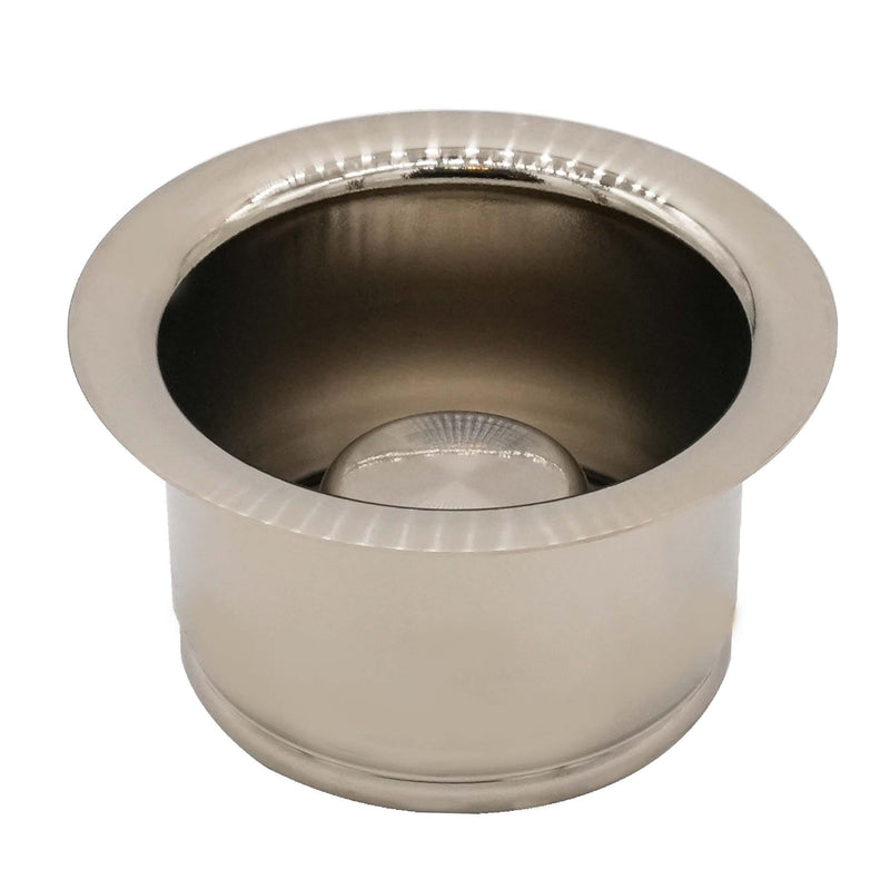 Westbrass D2082-07 3-1/2" Extra-Deep Collar Kitchen Sink Waste Disposal Flange & Stopper, Satin Nickel 1-Pack