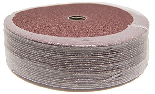 Benchmark Abrasives 7" Resin Fiber Sanding Discs, 36 Grit, 25-Count