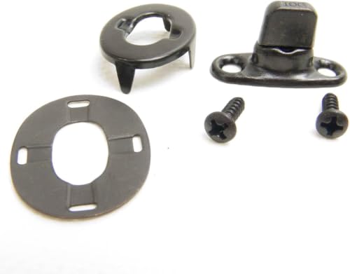Common Sense Fasteners, Turn Button Set, Black Oxide Finish (Government Black) 10 Piece