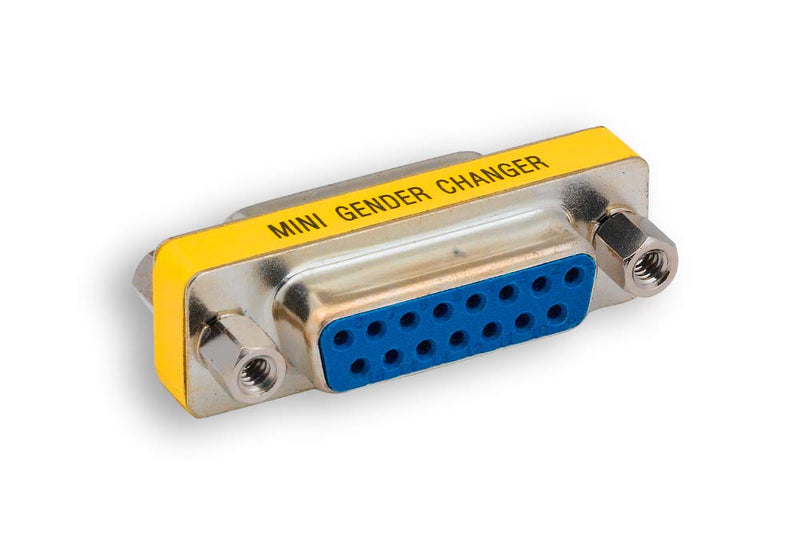 ZAGA1677FF DB15 Female to DB15 Female Mini Gender Changer 1 Count (Pack of 1)