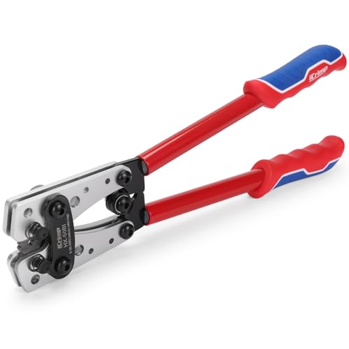 iCrimp Cable Lug Crimping Tool for Heavy Duty Wire Lugs AWG 8-1/0 HX-50BI