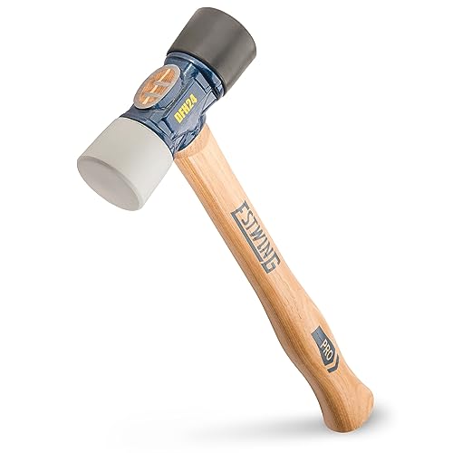 ESTWING Rubber Mallet, 24oz Black & Gray Mallet, DFH24 24 oz Hammer