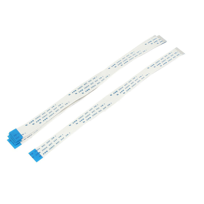 uxcell B Type 5Pcs AWM 20624 80C 60V VW-1 24 Pin 200mm FFC Flexible Flat Cable