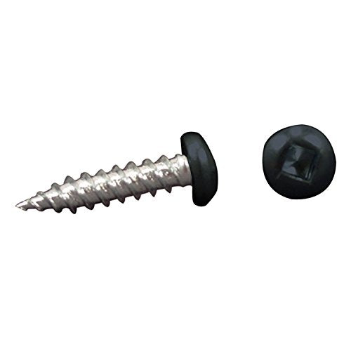 AP Products 012-PSQ500 BL 8 X 1-1/4 Black Finish #8 Pan Head Screw, 1-1/4" / Pack of 50