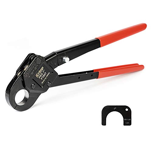 iCrimp Angle Head F1807 PEX Pipe Crimping Tool for 1-inch Copper Rings 1" Crimper