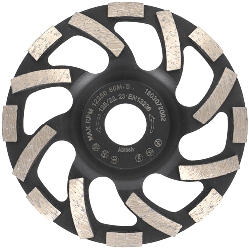 Prodiamant Professional Diamond Cup Wheel Abrasive Diamond Cup Wheel Screed, Asphalt, Plaster, Abrasive Building Materials Suitable Angle Grinder | For concrete, natural stone, granite, screed, plaster and masonry - coarse grain for quick removal and s...