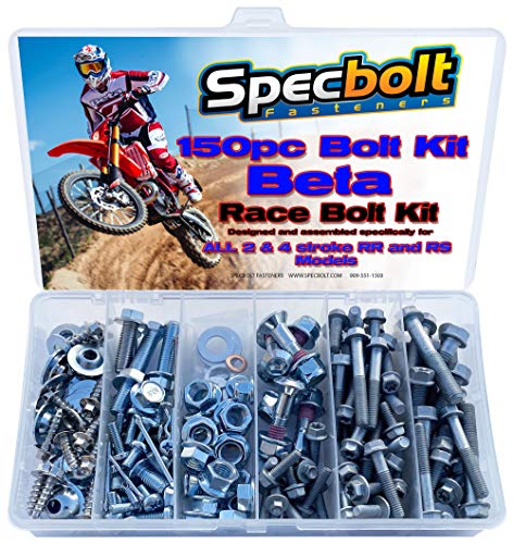 150pc Beta RR RS RX Race Edition Xtrainer Motorcycle Bolt Kit 125 200 250 300 350 390 400 430 450 480 498 500 520 525 2 & 4 Strokes