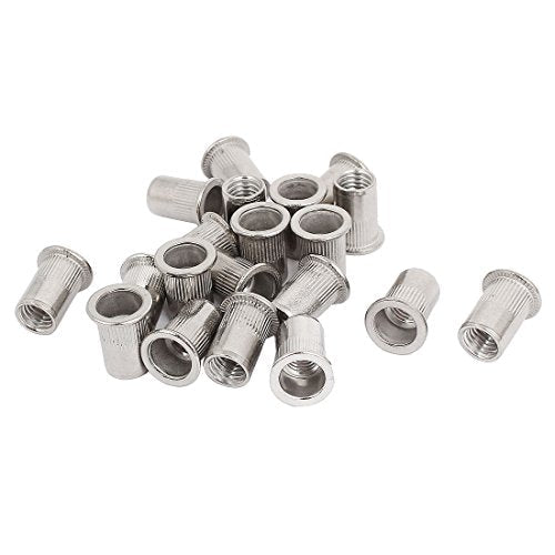 uxcell® M10 Thread 304 Stainless Steel Rivet Nut Insert Nutsert 20pcs