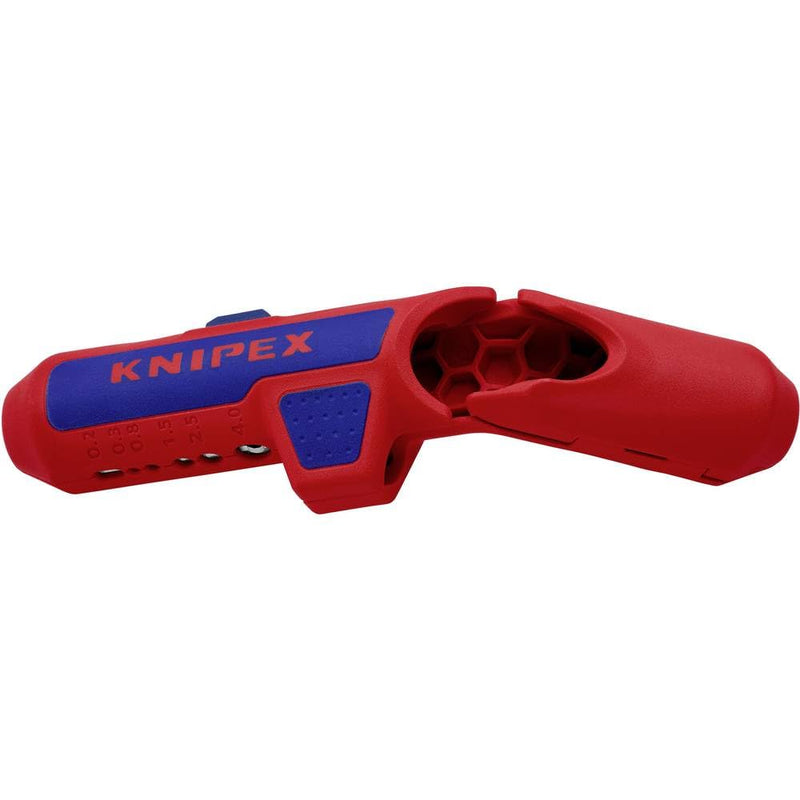 KNIPEX Ergostrip Universal Stripping Tool for Right-Handers, 135 mm, Round Cable, Coax Cables, Data Cables, Wire Stripper, 16 95 01 SB Right-Handed